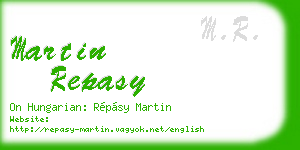 martin repasy business card