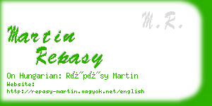martin repasy business card